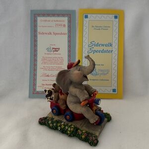 Peanut Pals by‎ Tom Newsom Elephant Sculpture Sidewalk Speedster 1996